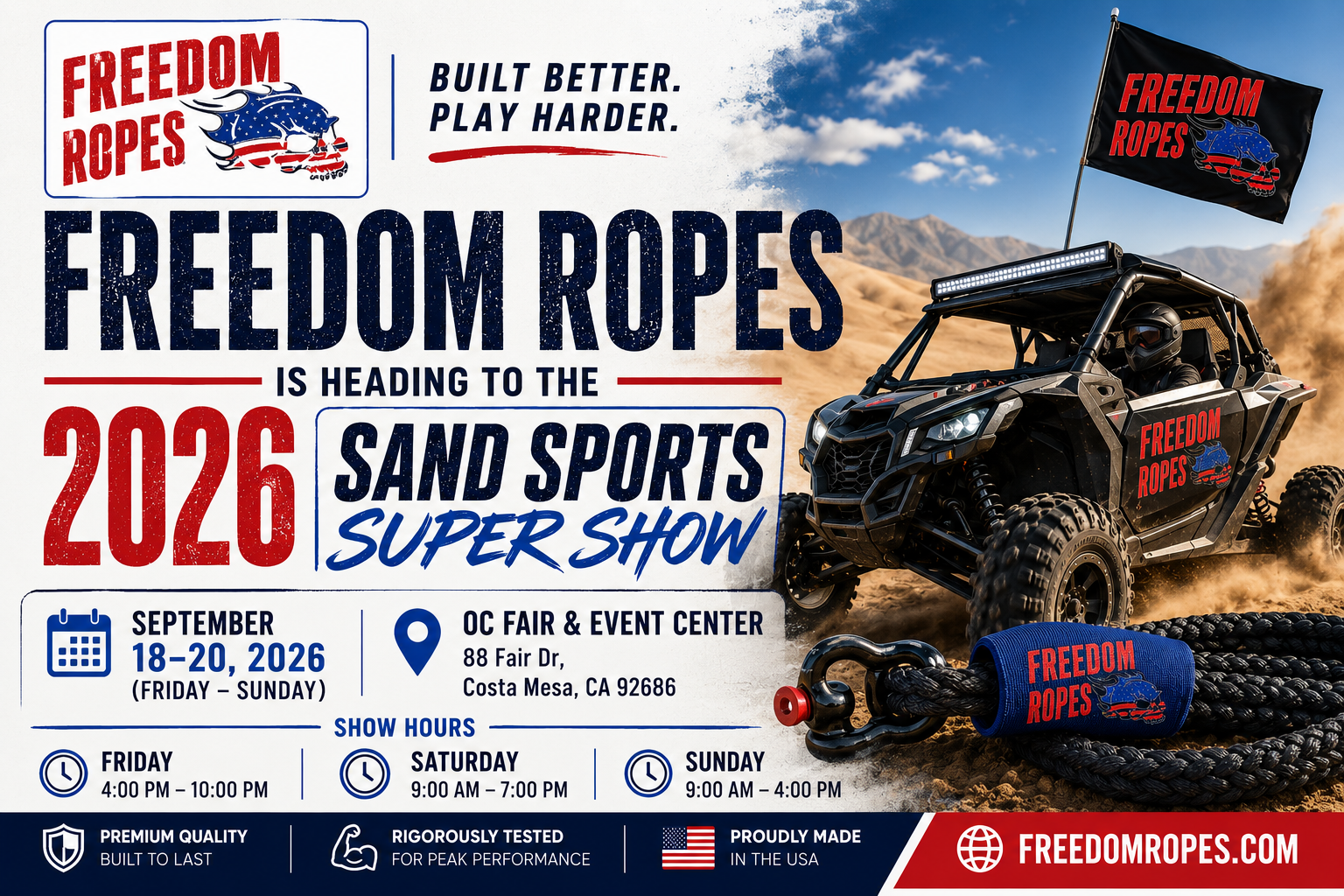 Freedom Ropes Is Heading to the 2026 Sand Sports Super Show