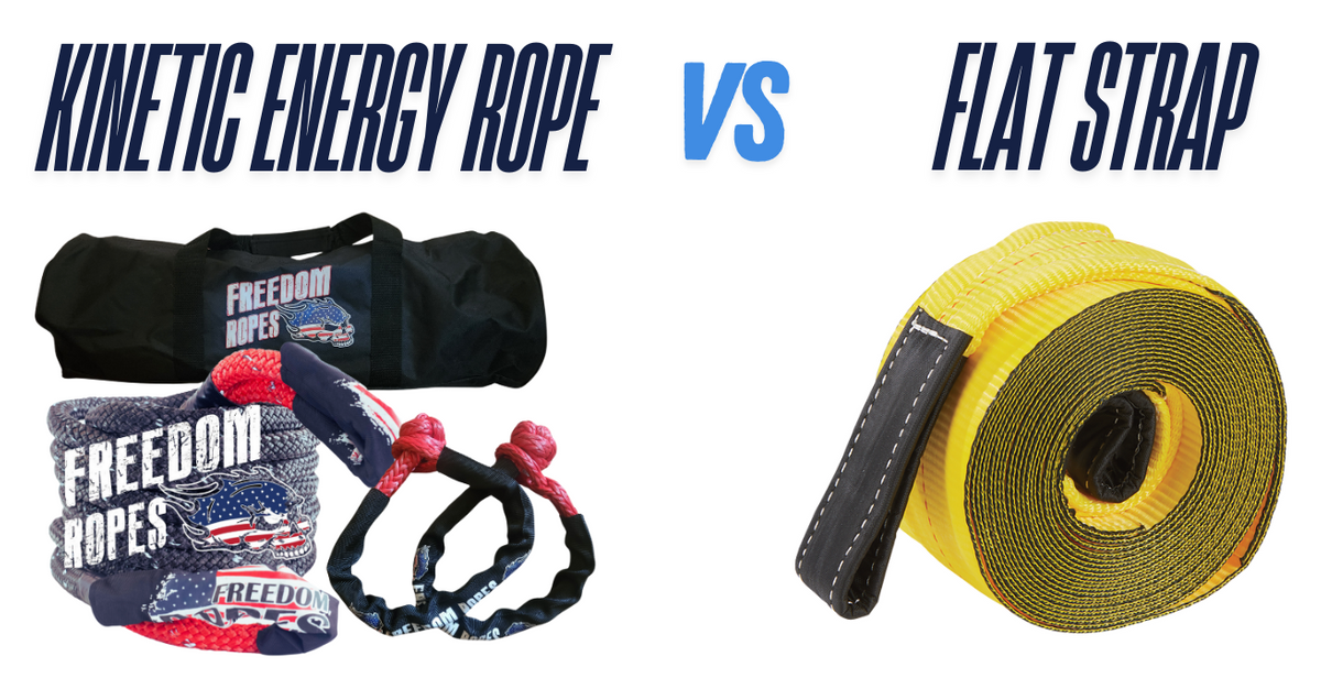 Kinetic Energy Ropes vs Flat Straps for vehicle recovery