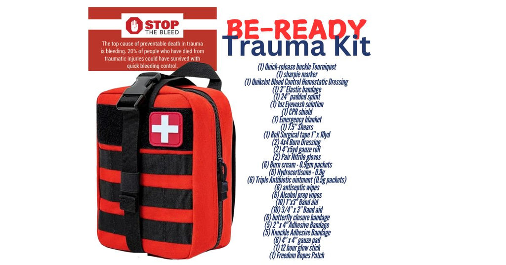 Stop the Bleed Trauma Kit (Hemostatic Gauze included)