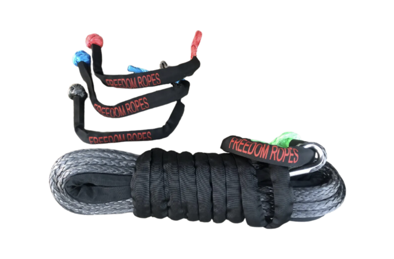 3/8"x100' Freedom Extension Winchline with Soft Shackle (Extension Winchline has soft loops at both ends)