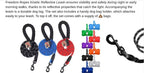 Kinetic Energy Reflective Dog Leash (includes leash, dog tag, bag holder and bags)